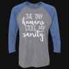 Unisex Triblend Three-Quarter Raglan T-Shirt Thumbnail