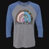 Unisex Triblend Three-Quarter Raglan T-Shirt Thumbnail