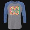 Unisex Triblend Three-Quarter Raglan T-Shirt Thumbnail