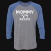 Unisex Triblend Three-Quarter Raglan T-Shirt Thumbnail