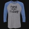 Unisex Triblend Three-Quarter Raglan T-Shirt Thumbnail