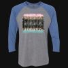 Unisex Triblend Three-Quarter Raglan T-Shirt Thumbnail