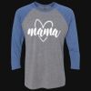 Unisex Triblend Three-Quarter Raglan T-Shirt Thumbnail
