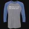 Unisex Triblend Three-Quarter Raglan T-Shirt Thumbnail