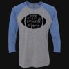 Unisex Triblend Three-Quarter Raglan T-Shirt Thumbnail