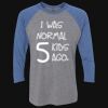 Unisex Triblend Three-Quarter Raglan T-Shirt Thumbnail