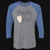 Unisex Triblend Three-Quarter Raglan T-Shirt Thumbnail