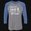Unisex Triblend Three-Quarter Raglan T-Shirt Thumbnail