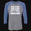 Unisex Triblend Three-Quarter Raglan T-Shirt Thumbnail