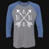 Unisex Triblend Three-Quarter Raglan T-Shirt Thumbnail