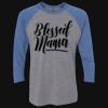 Unisex Triblend Three-Quarter Raglan T-Shirt Thumbnail