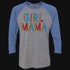 Unisex Triblend Three-Quarter Raglan T-Shirt Thumbnail