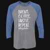Unisex Triblend Three-Quarter Raglan T-Shirt Thumbnail