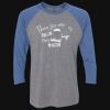Unisex Triblend Three-Quarter Raglan T-Shirt Thumbnail