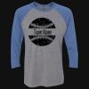 Unisex Triblend Three-Quarter Raglan T-Shirt Thumbnail