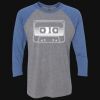Unisex Triblend Three-Quarter Raglan T-Shirt Thumbnail
