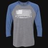 Unisex Triblend Three-Quarter Raglan T-Shirt Thumbnail