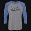 Unisex Triblend Three-Quarter Raglan T-Shirt Thumbnail