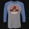 Unisex Triblend Three-Quarter Raglan T-Shirt Thumbnail