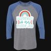 Unisex Triblend Three-Quarter Raglan T-Shirt Thumbnail