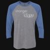 Unisex Triblend Three-Quarter Raglan T-Shirt Thumbnail