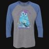Unisex Triblend Three-Quarter Raglan T-Shirt Thumbnail