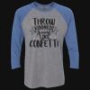 Unisex Triblend Three-Quarter Raglan T-Shirt Thumbnail