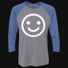 Unisex Triblend Three-Quarter Raglan T-Shirt Thumbnail