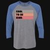 Unisex Triblend Three-Quarter Raglan T-Shirt Thumbnail