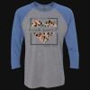 Unisex Triblend Three-Quarter Raglan T-Shirt Thumbnail
