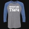 Unisex Triblend Three-Quarter Raglan T-Shirt Thumbnail