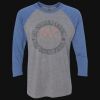 Unisex Triblend Three-Quarter Raglan T-Shirt Thumbnail