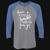 Unisex Triblend Three-Quarter Raglan T-Shirt Thumbnail