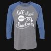 Unisex Triblend Three-Quarter Raglan T-Shirt Thumbnail