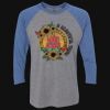 Unisex Triblend Three-Quarter Raglan T-Shirt Thumbnail