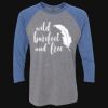 Unisex Triblend Three-Quarter Raglan T-Shirt Thumbnail