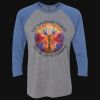Unisex Triblend Three-Quarter Raglan T-Shirt Thumbnail