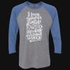 Unisex Triblend Three-Quarter Raglan T-Shirt Thumbnail