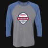Unisex Triblend Three-Quarter Raglan T-Shirt Thumbnail
