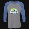 Unisex Triblend Three-Quarter Raglan T-Shirt Thumbnail