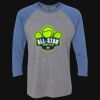 Unisex Triblend Three-Quarter Raglan T-Shirt Thumbnail