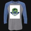 Unisex Triblend Three-Quarter Raglan T-Shirt Thumbnail