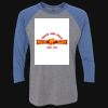 Unisex Triblend Three-Quarter Raglan T-Shirt Thumbnail