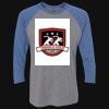 Unisex Triblend Three-Quarter Raglan T-Shirt Thumbnail