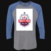 Unisex Triblend Three-Quarter Raglan T-Shirt Thumbnail