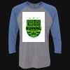 Unisex Triblend Three-Quarter Raglan T-Shirt Thumbnail