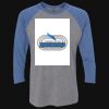 Unisex Triblend Three-Quarter Raglan T-Shirt Thumbnail