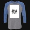 Unisex Triblend Three-Quarter Raglan T-Shirt Thumbnail