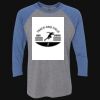 Unisex Triblend Three-Quarter Raglan T-Shirt Thumbnail