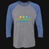 Unisex Triblend Three-Quarter Raglan T-Shirt Thumbnail